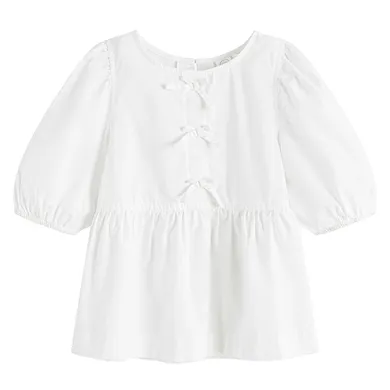 Cool Club, Bluza cu maneca scurta pentru fete, alb