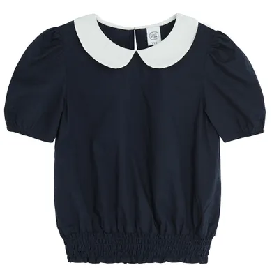 Cool Club, Bluza cu maneca scurta pentru fete, bleumarin