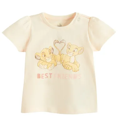 Cool Club, Bluza cu maneca scurta pentru fete, roz, imprimeu Lion King