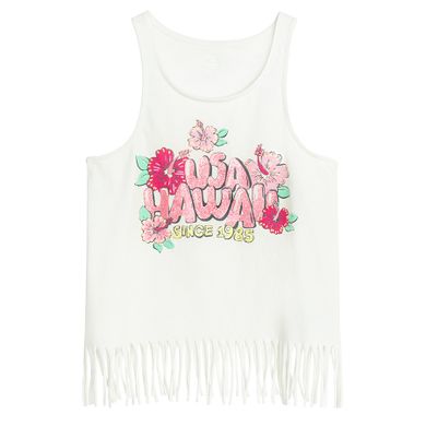 Cool Club, Bluza fara maneci pentru fete, alb