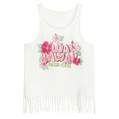 Cool Club, Bluza fara maneci pentru fete, alb