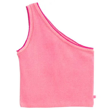 Cool Club, Bluza fara maneci pentru fete, din tricot striat, roz