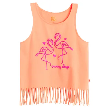 Cool Club, Bluza fara maneci pentru fete, portocaliu fluo