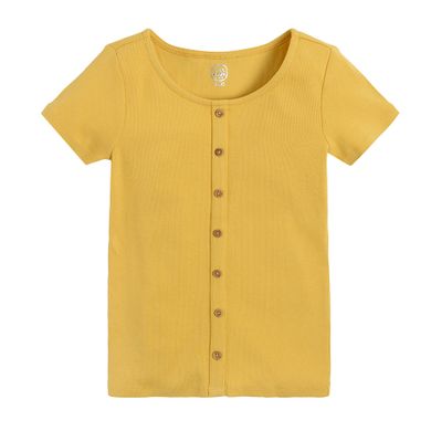 Cool Club, Bluza pentru fete cu maneca scurta, galbena