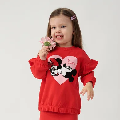 Cool Club, Bluza pentru fete, rosu, imprimeu Minnie Mouse