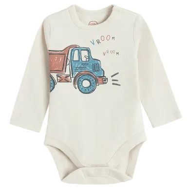 Cool Club, Body cu maneca lunga pentru baieti, bej