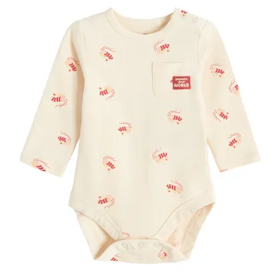 Cool Club, Body cu maneca lunga pentru baieti, bej