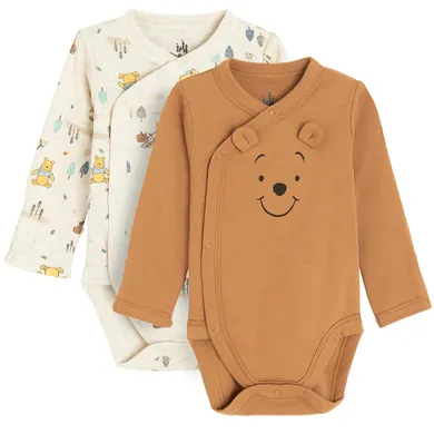 Cool Club, Body cu maneca lunga pentru baieti, mix, imprimeu Winnie the Pooh, set, 2 buc.