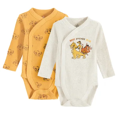 Cool Club, Body cu maneca lunga pentru baieti, mix, set, 2 buc., imprimeu Lion King