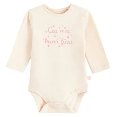 Cool Club, Body cu maneca lunga pentru fete, bej