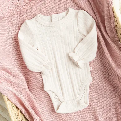 Cool Club, Body cu maneca lunga pentru fete, bej