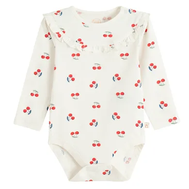 Cool Club, Body cu maneca lunga pentru fete, ecru