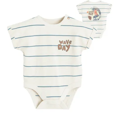 Cool Club, Body cu maneca scurta pentru baieti, bej