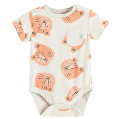 Cool Club, Body cu maneca scurta pentru baieti, bej