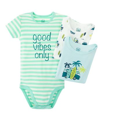 Cool Club, Body cu maneca scurta pentru baieti, mix, set, 3 buc.
