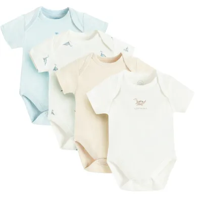 Cool Club, Body cu maneca scurta pentru baieti, mix, set, 4 buc.