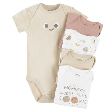 Cool Club, Body cu maneca scurta pentru bebelusi, mix de culori, set 5 buc.