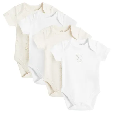 Cool Club, Body cu maneca scurta pentru bebelusi, mix, set, 4 buc.