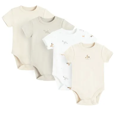 Cool Club, Body cu maneca scurta pentru bebelusi, mix, set, 4 buc.