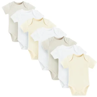 Cool Club, Body cu maneca scurta pentru copii, mix, set, 7 buc.