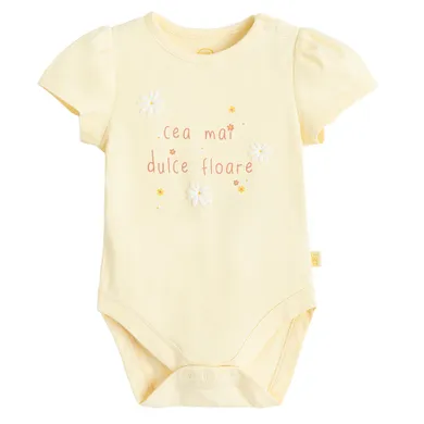 Cool Club, Body cu maneca scurta pentru fete, galben