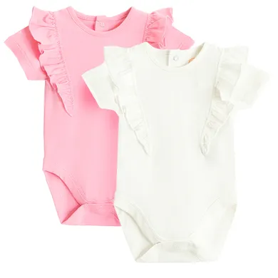 Cool Club, Body cu maneca scurta pentru fete, mix, set, 2 buc.