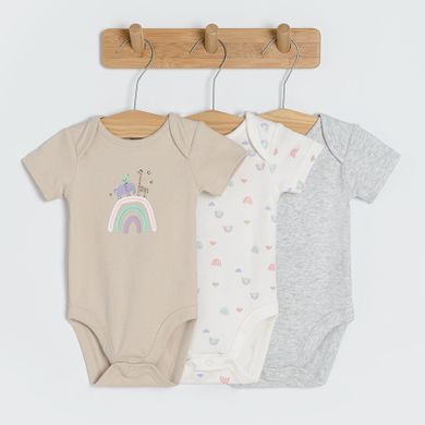 Cool Club, Body cu maneca scurta pentru fete, mix, set, 3 buc.