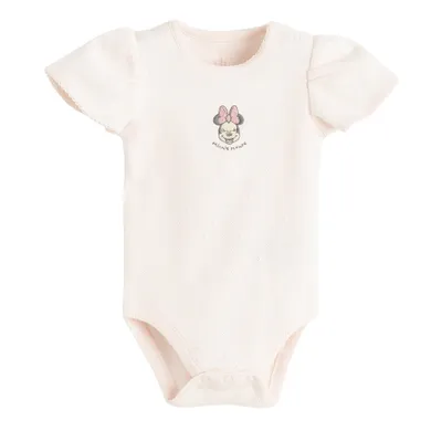 Cool Club, Body cu maneca scurta pentru fete, roz, imprimeu Minnie Mouse