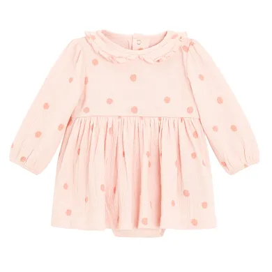 Cool Club, Body-rochie cu maneca lunga pentru fete, roz