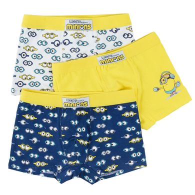 Cool Club, Boxeri pentru baieti, mix de culori, imprimeu Minions, set 3 buc.