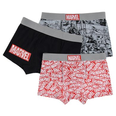Cool Club, Boxeri pentru baieti, mix, imprimeu Marvel Super Heroes, set, 3 buc.