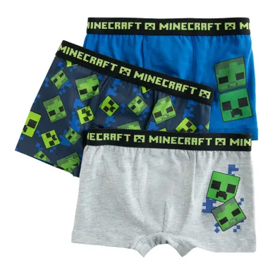 Cool Club, Boxeri pentru baieti, mix, imprimeu Minecraft, set, 3 buc.