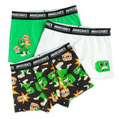 Cool Club, Boxeri pentru baieti, mix, imprimeu Minecraft, set, 3 buc.