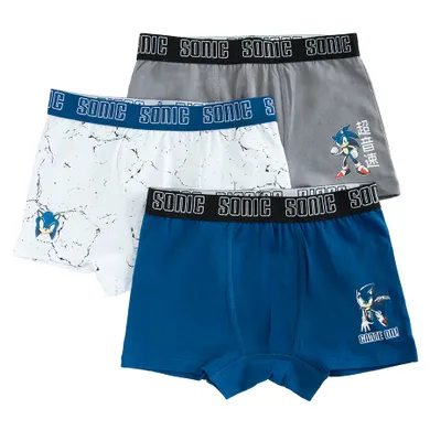 Cool Club, Boxeri pentru baieti, mix, imprimeu Sonic the Hedgehog, set, 3 buc.