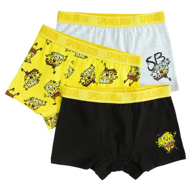 Cool Club, Boxeri pentru baieti, mix, imprimeu SpongeBob, set, 3 buc.