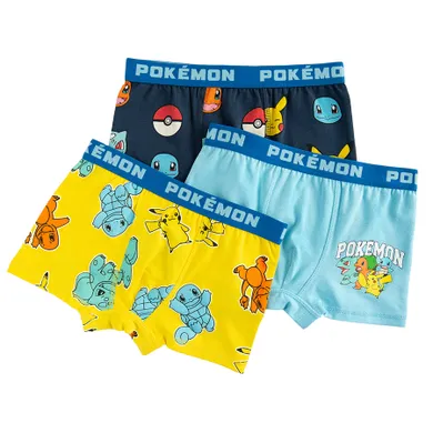 Cool Club, Boxeri pentru baieti, mix, set, 3 buc., imprimeu Pokemon