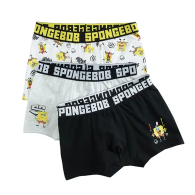 Cool Club, Boxeri pentru baieti, mix, set, 3 buc., imprimeu SpongeBob