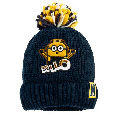 Cool Club, Caciula cu pompon pentru baieti, bleumarin, imprimeu Minions