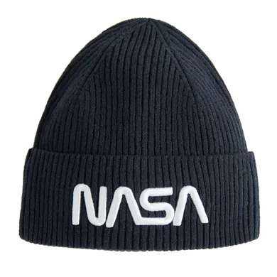 Cool Club, Caciula pentru baieti, bleumarin, imprimeu NASA