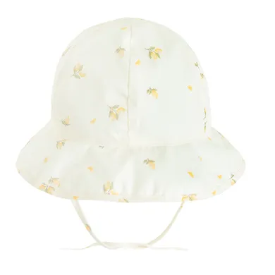 Cool Club, Caciula safari pentru fete, cu snur, UV 50, alb