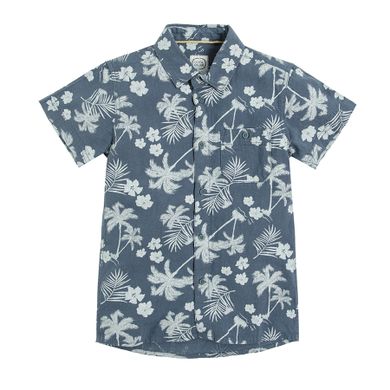 Cool Club, Camasa bleumarin cu maneca scurta pentru baieti, imprimeu floral