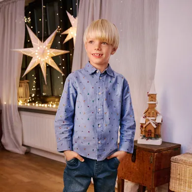 Cool Club, Camasa cu maneca lunga pentru baieti, regular, albastru