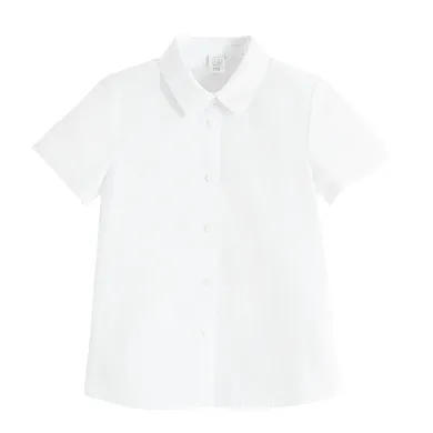 Cool Club, Camasa cu maneca scurta pentru fete, alb