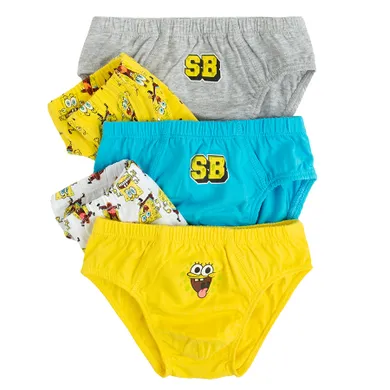 Cool Club, Chilotei pentru baieti, mix, imprimeu SpongeBob, set, 5 buc.