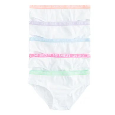 Cool Club, Chilotei pentru fete, alb, set, 5 buc.