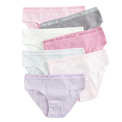 Cool Club, Chilotei pentru fete, din tricot striat, mix, set, 7 buc.