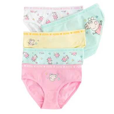 Cool Club, Chilotei pentru fete, mix, imprimeu Peppa Pig, set, 5 buc.