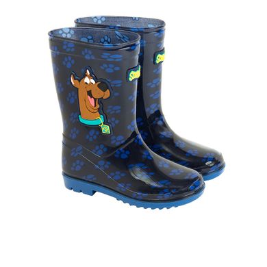 Cool Club, Cizme de cauciuc pentru baieti, bleumarin, imprimeu Scooby-Doo