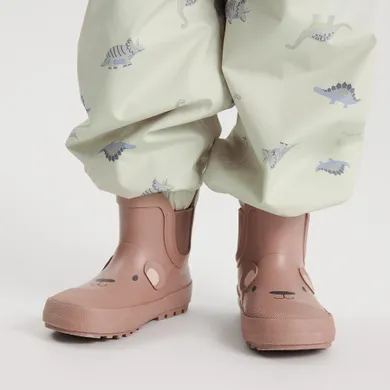 Cool Club, Cizme de cauciuc pentru bebelusi, maro, talpa Barefoot