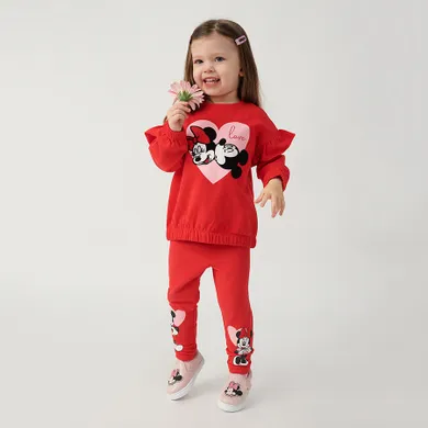 Cool Club, Colanti caldurosi pentru fete, rosu, imprimeu Minnie Mouse